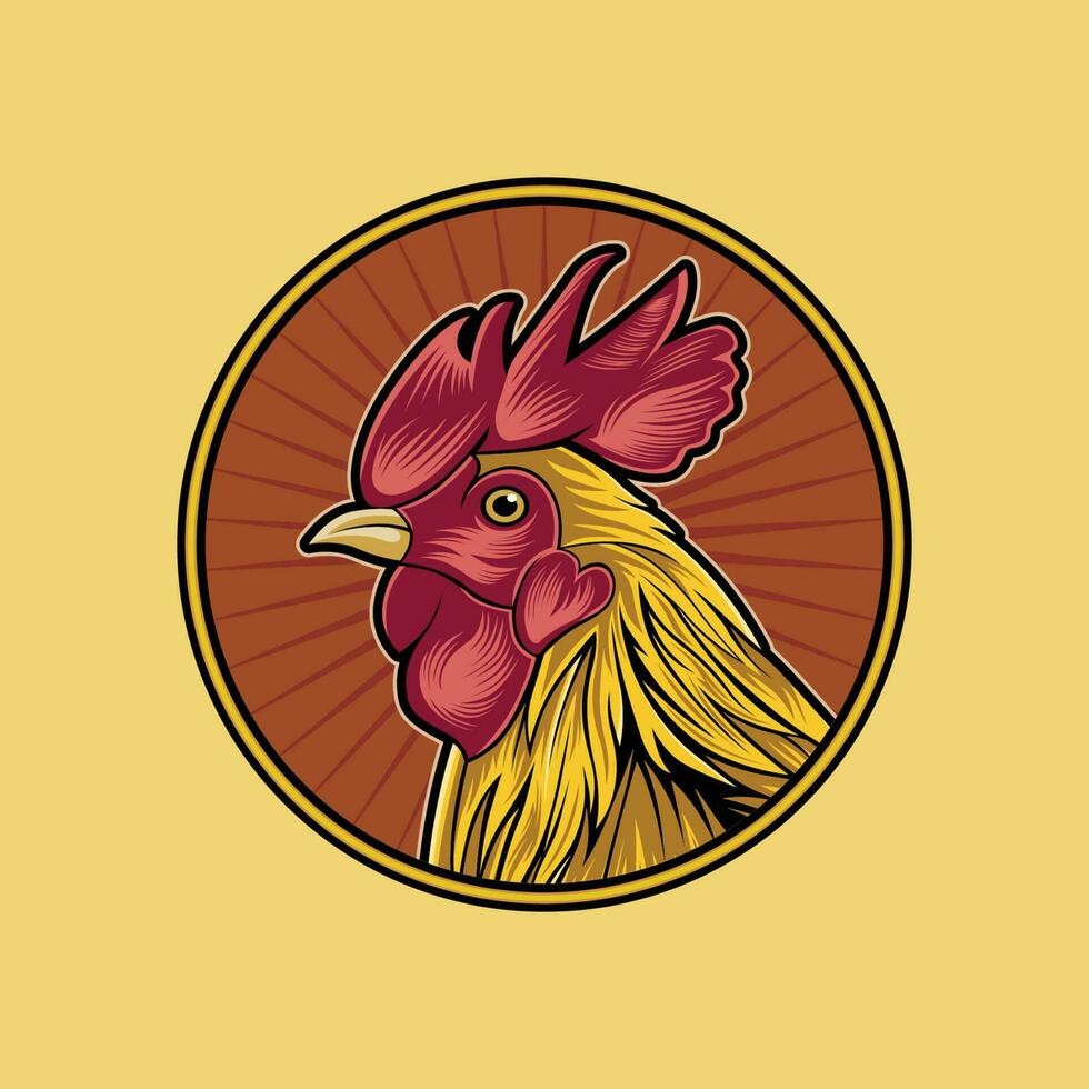 vector logo illustrattion rooster