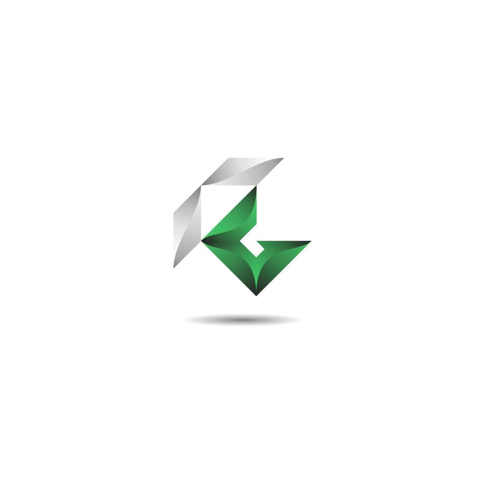 RG luxury letter a logo template vector set