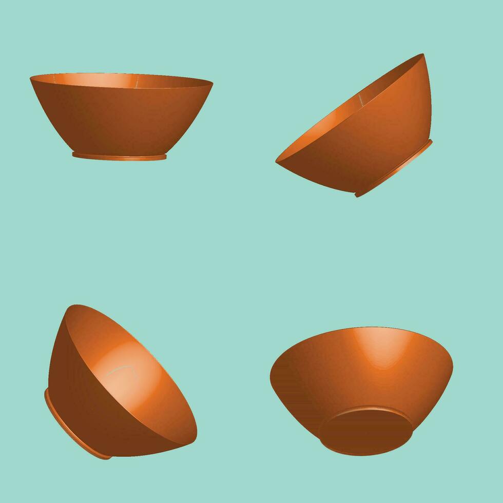 Collection of trendy ceramic household crockery and pottery cups, plates, bowls, vases, mugs. Bundle of utensils for home decoration. Flat cartoon vector illustration.