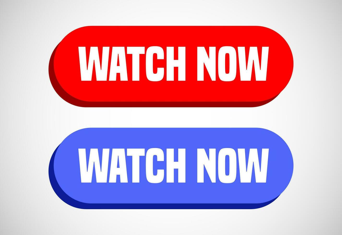 Watch now button. Watch now banner sign. Play video icon vector illustration.