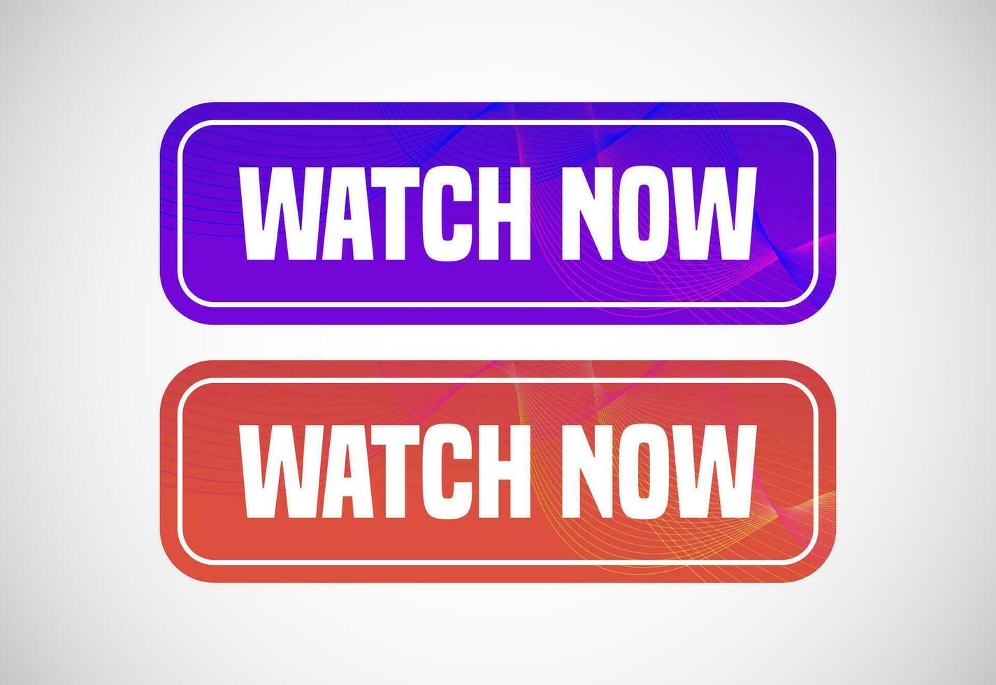 Watch now button. Watch now banner sign. Play video icon vector illustration.