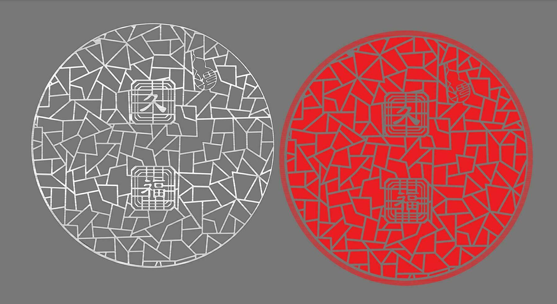 Decorative wall panels set Jali design CNC pattern, laser cutting pattern, router CNCcutting.Jali Laser cut decorative panel set with lace pattern. vector