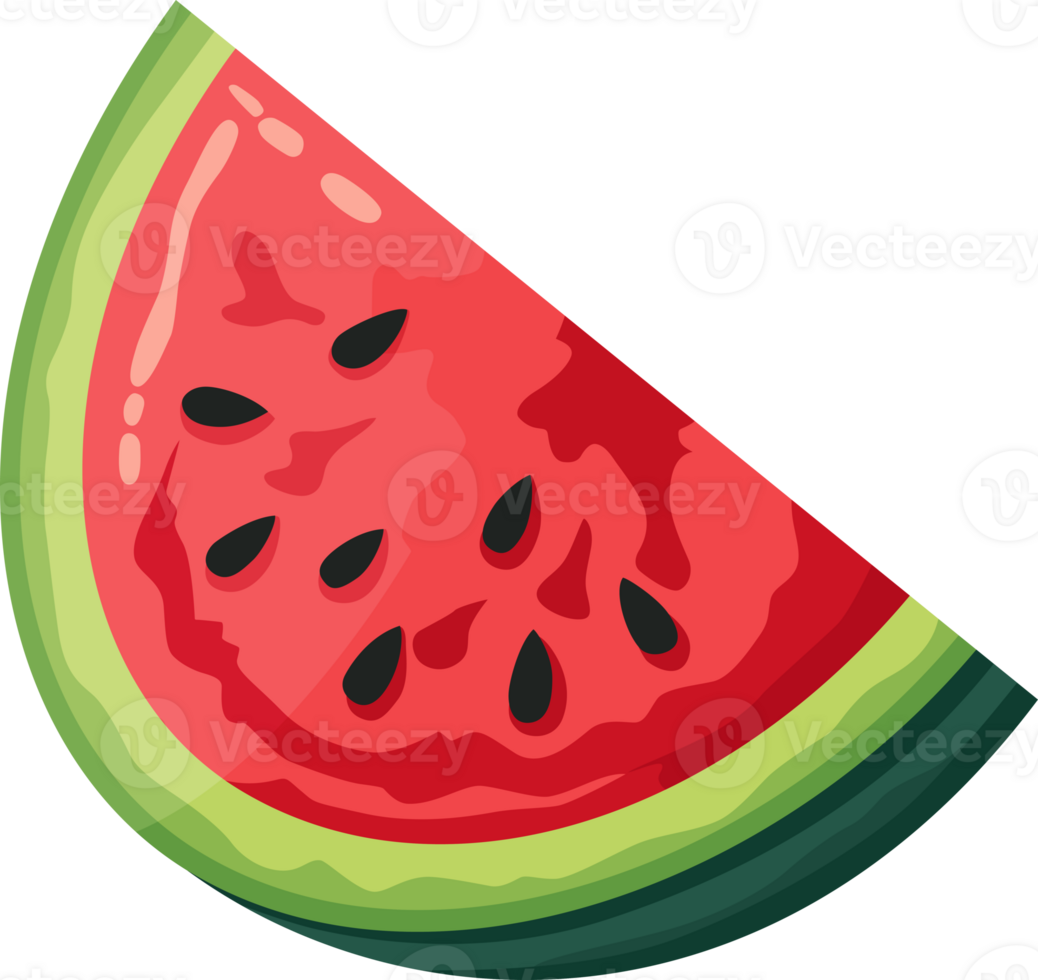 Watermelon slice isolated png