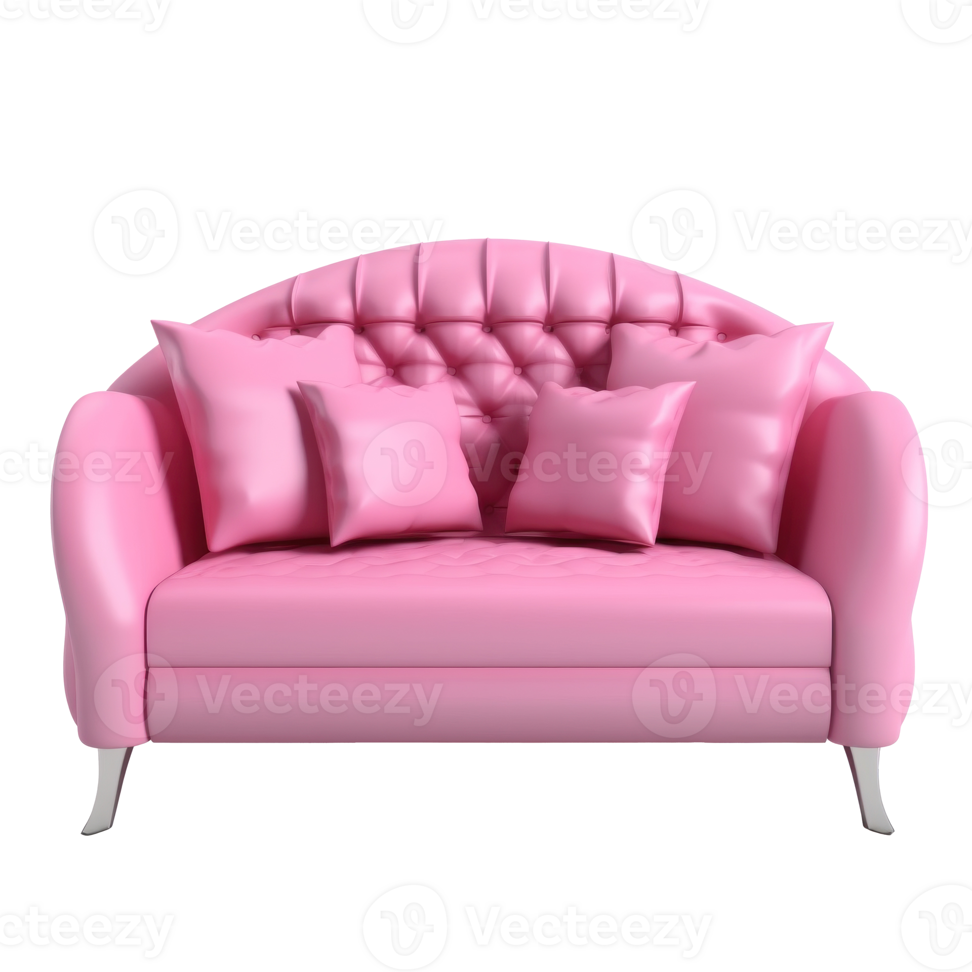 Pink sofa isolated. Illustration 24661390 PNG