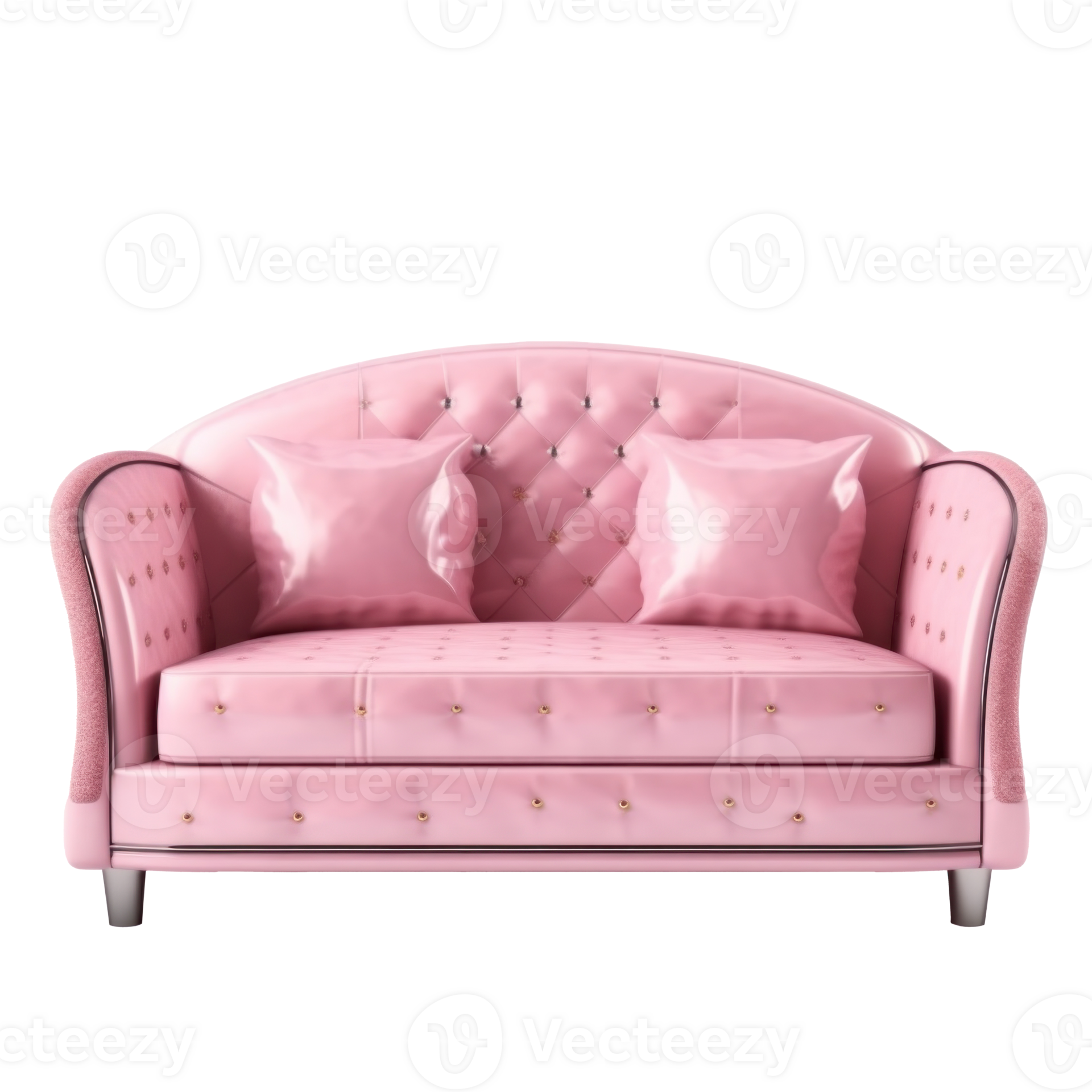 Pink sofa isolated. Illustration 24661402 PNG
