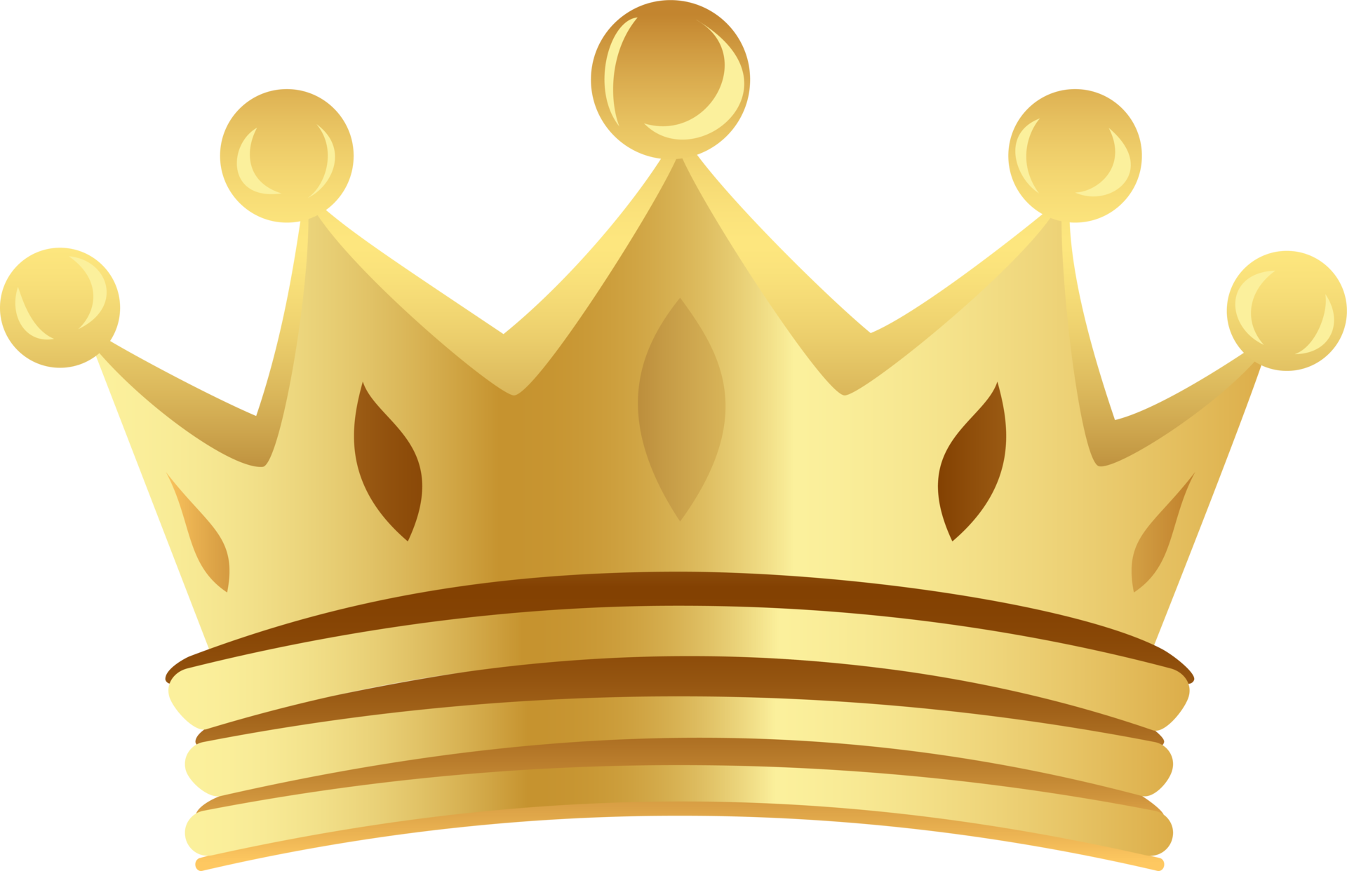 Simple golden crown icon. Vector Illustration 24661403 PNG