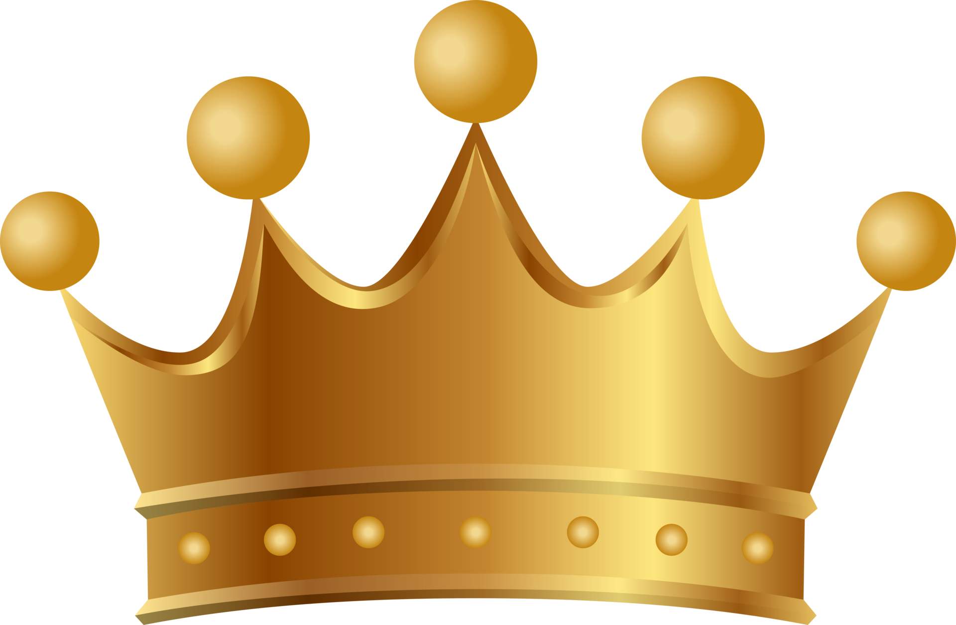 Simple golden crown icon. Vector Illustration 24661405 PNG