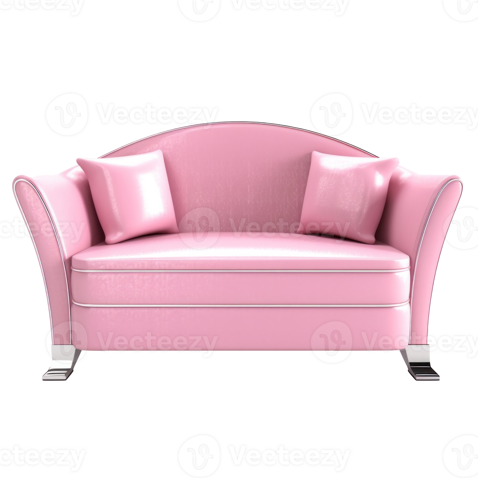Pink sofa isolated. Illustration 24661416 PNG