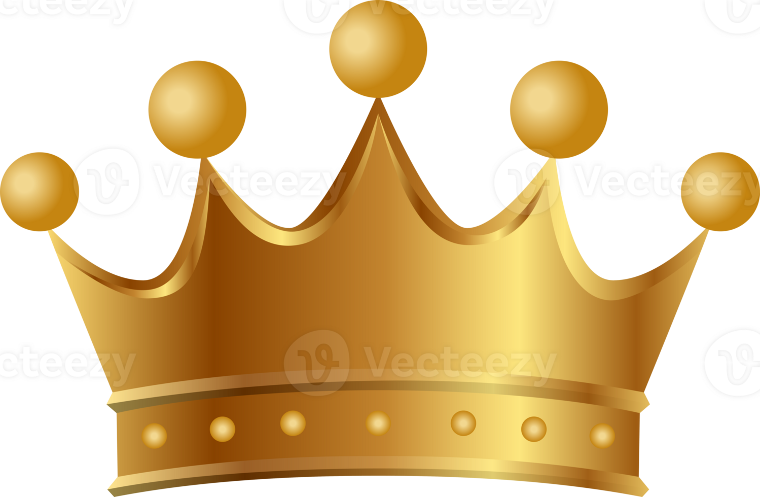 Simple golden crown icon. png