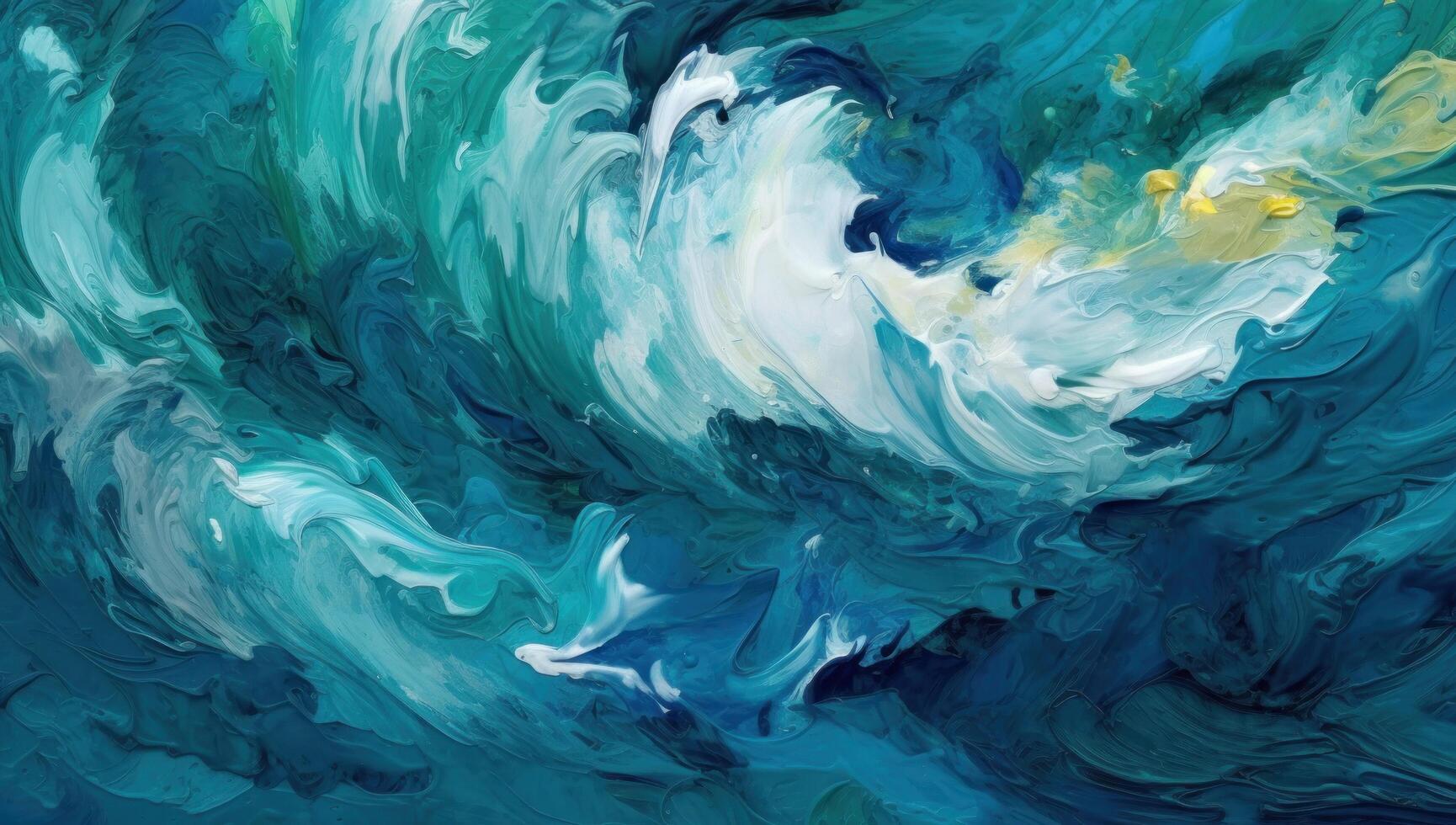 Abstract blue wave background. Illustration photo