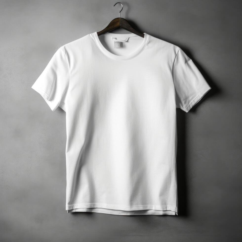 White T-shirt mockup. Illustration AI Generative 24661573 Stock Photo ...