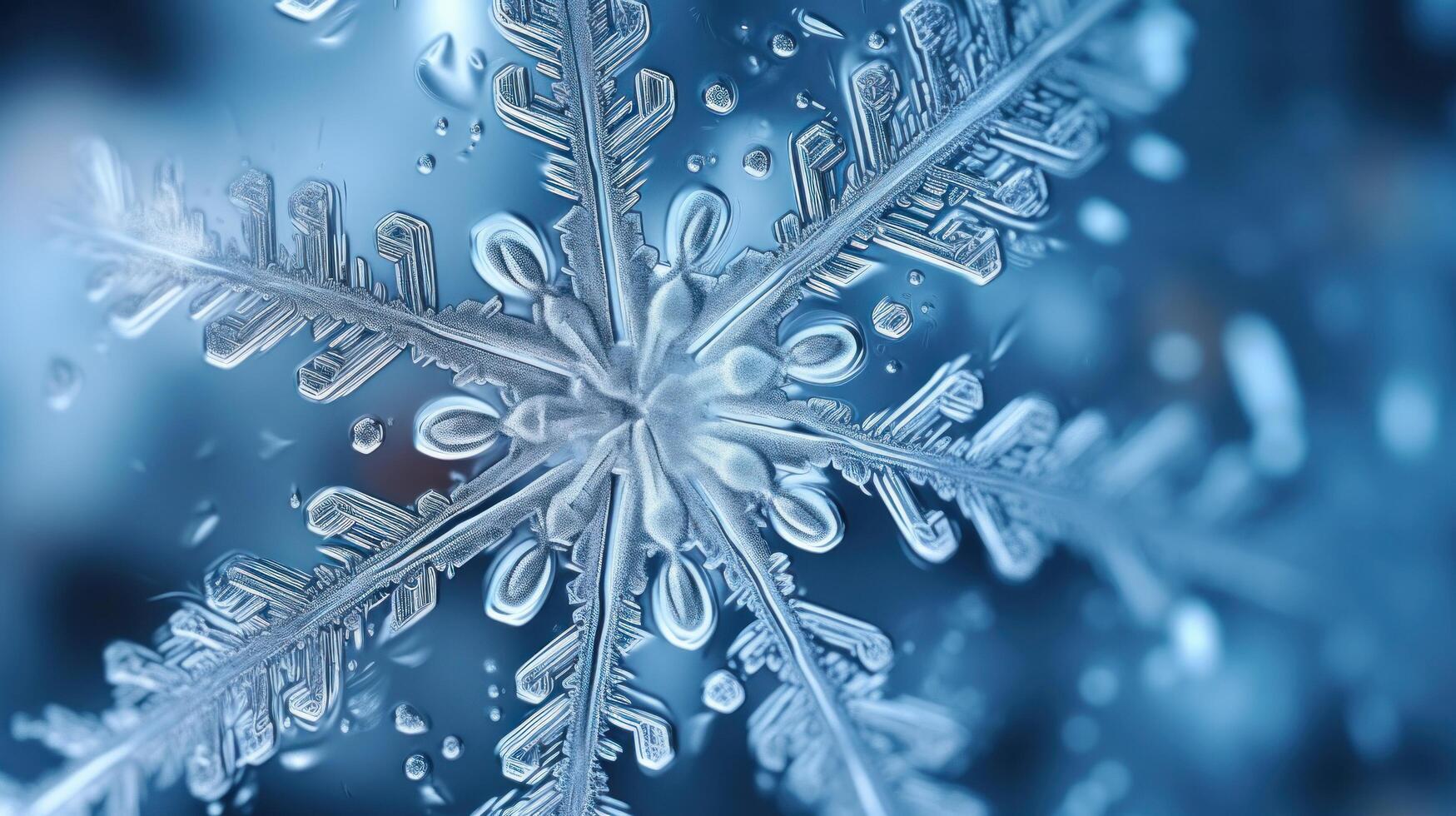 Macro beautiful snowflakes background. Illustration photo