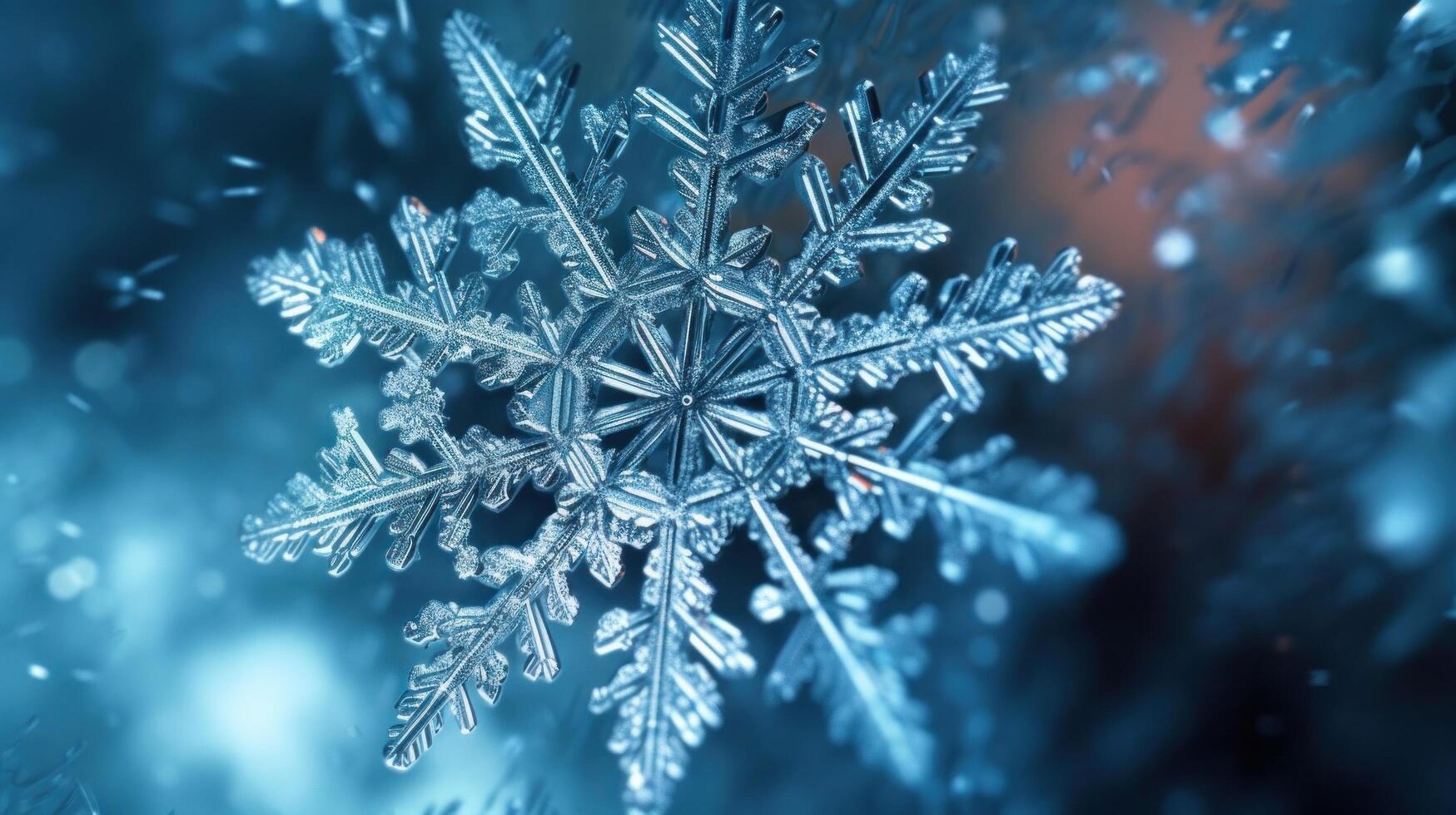 Macro beautiful snowflakes background. Illustration photo