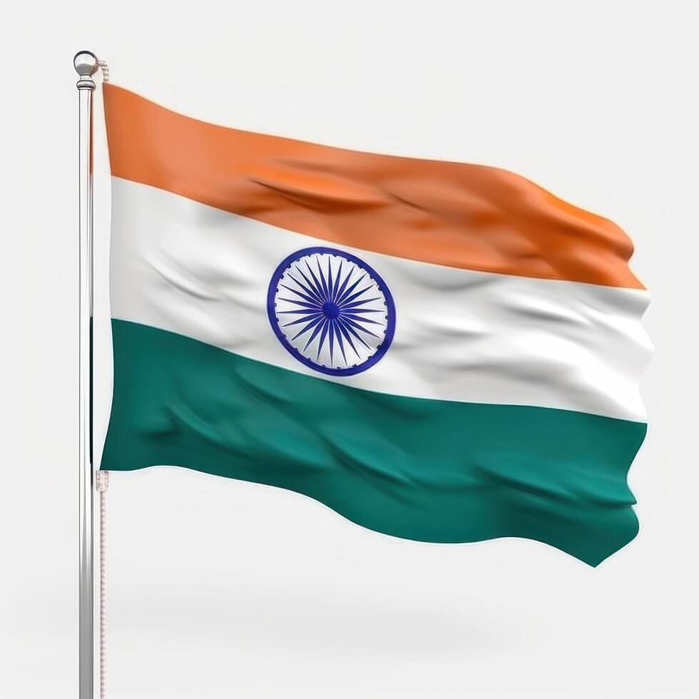 National Indian flag background. Illustration photo