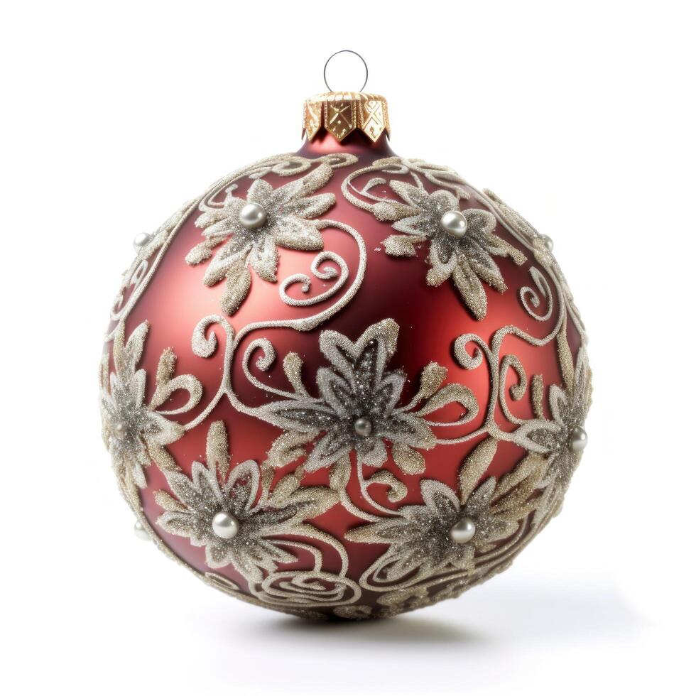 Christmas ball isolated. Illustration photo