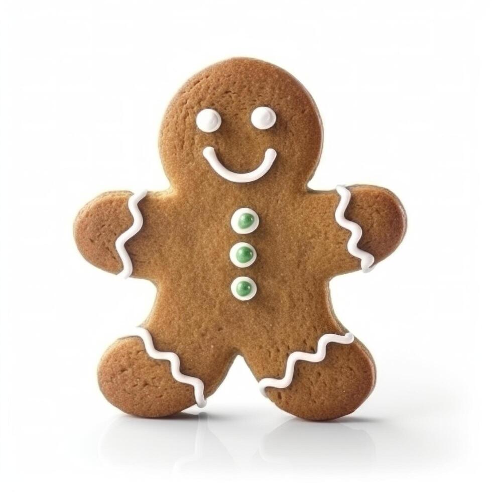 Gingerbread Man isolated. Illustration photo