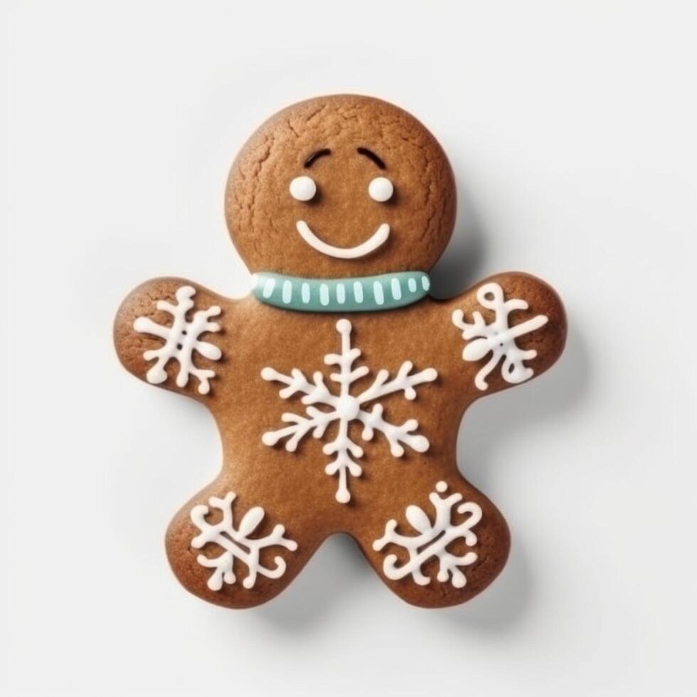 Gingerbread Man isolated. Illustration photo