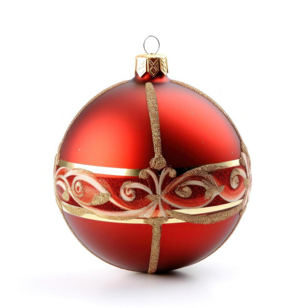 Christmas ball isolated. Illustration photo