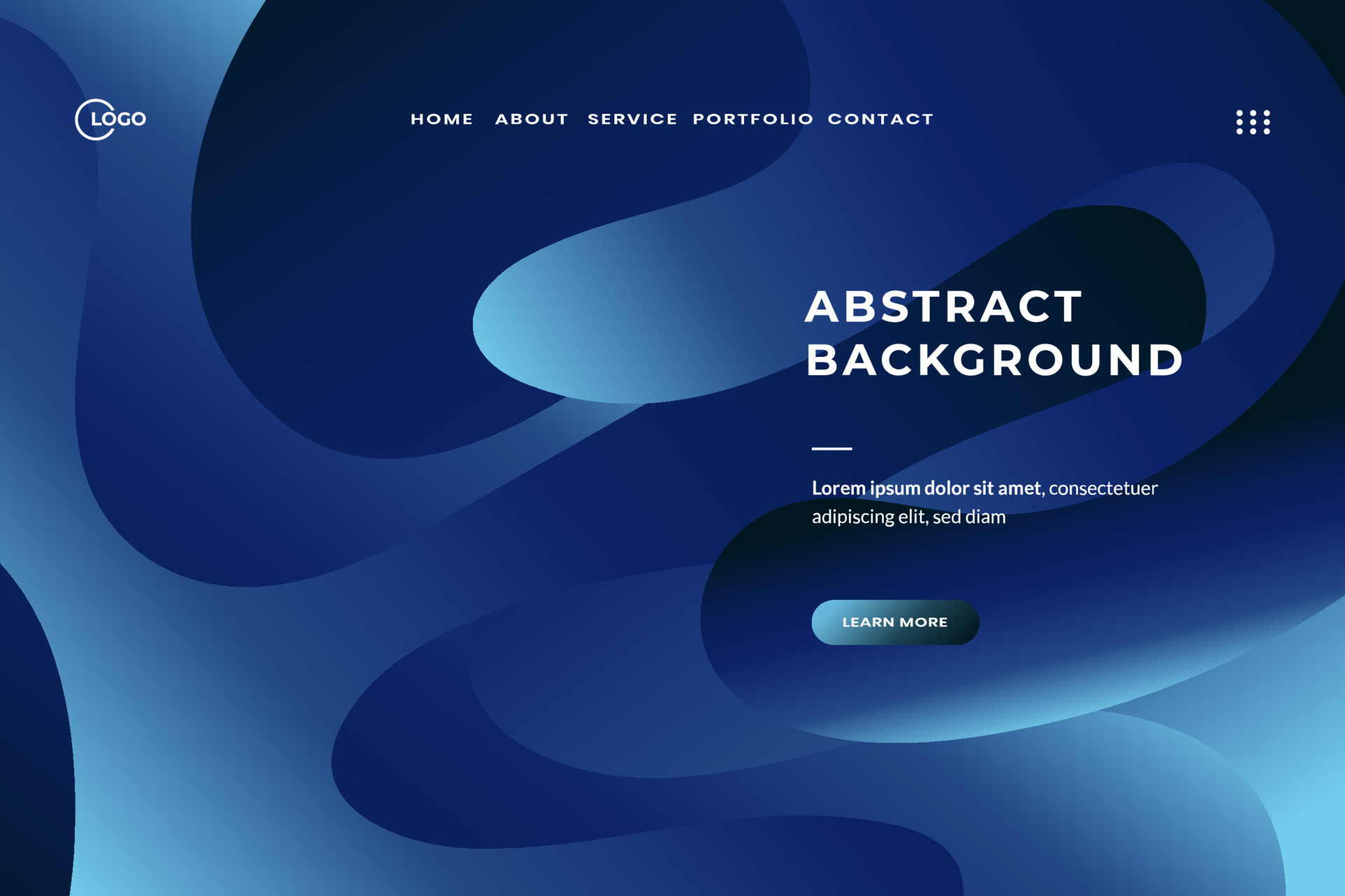 Abstract Background Wave Modern, created this piece with a modern and