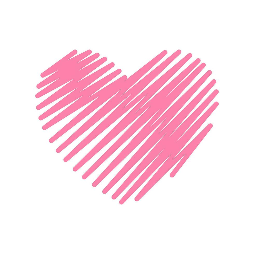 Love Heart Symbol Icons. Design elements for Valentine's day isolated on white background and easy to edit. vector
