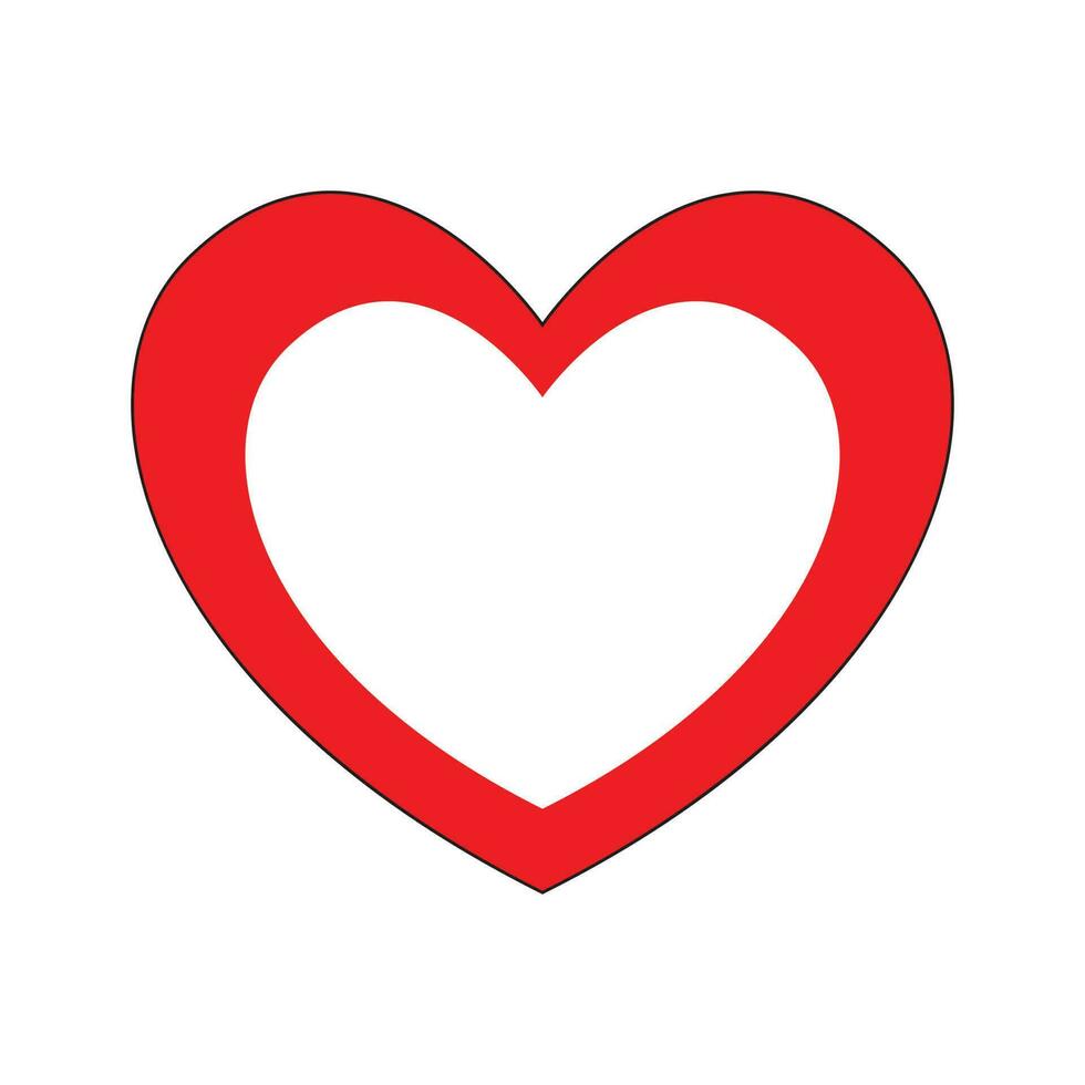 Love Heart Symbol Icons. Design elements for Valentine's day isolated on white background and easy to edit. vector