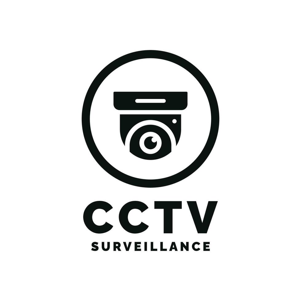 Warning CCTV surveillance sticker icon isolated on white background vector