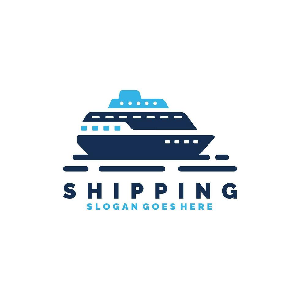 Ship logo design vector illustration