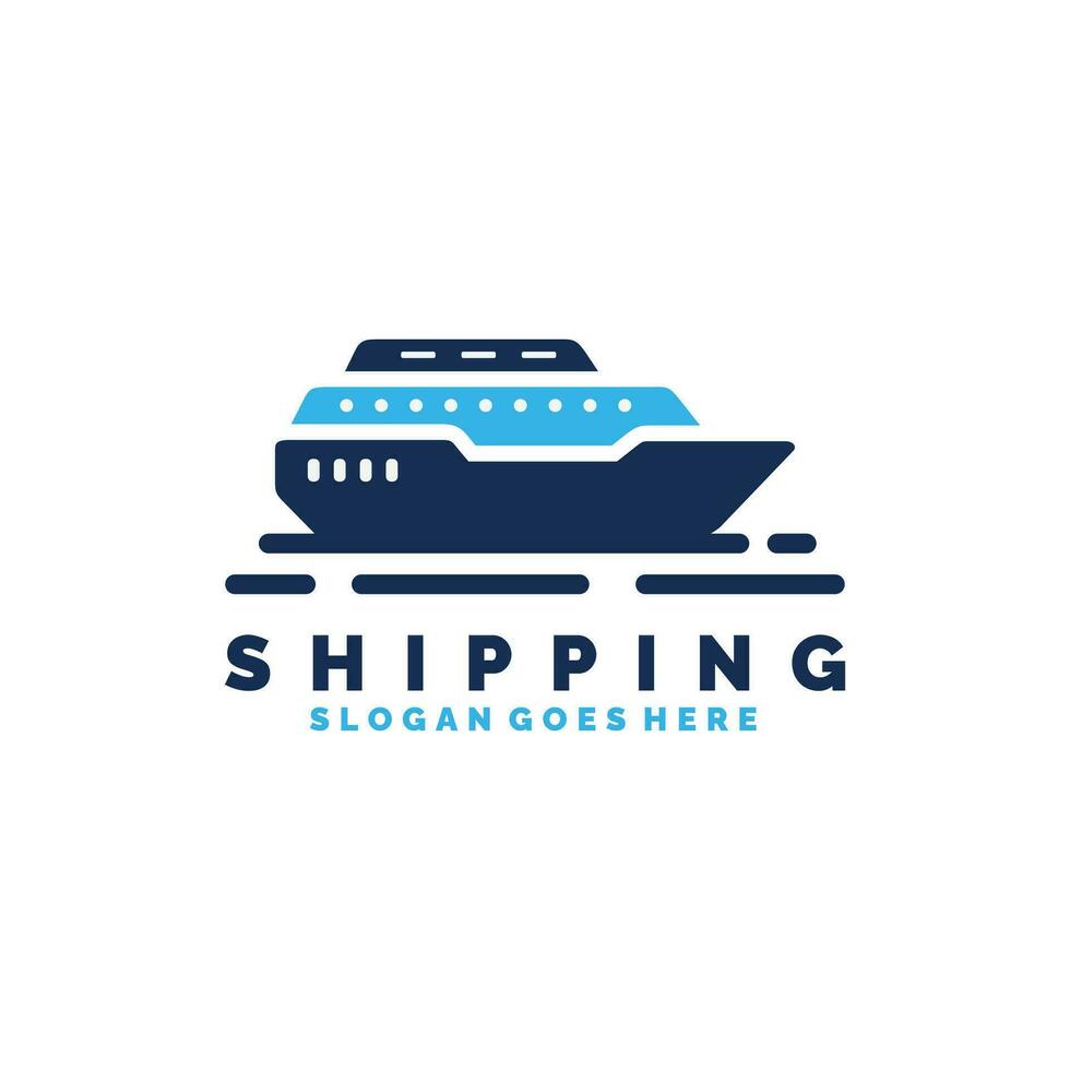 Ship logo design vector illustration