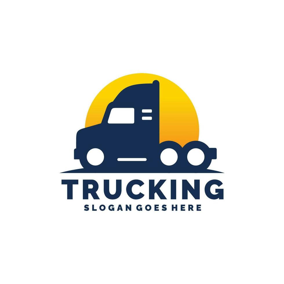 Truck logo design vector illustration