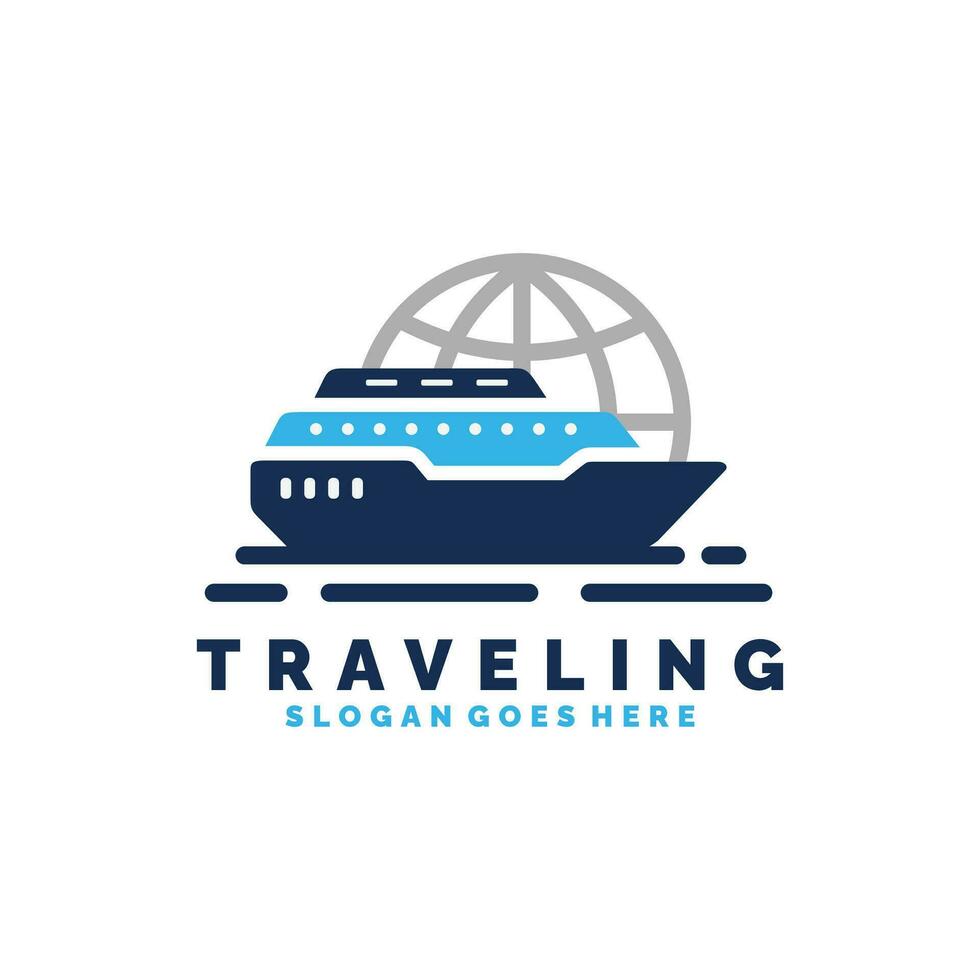 Ship logo design vector illustration
