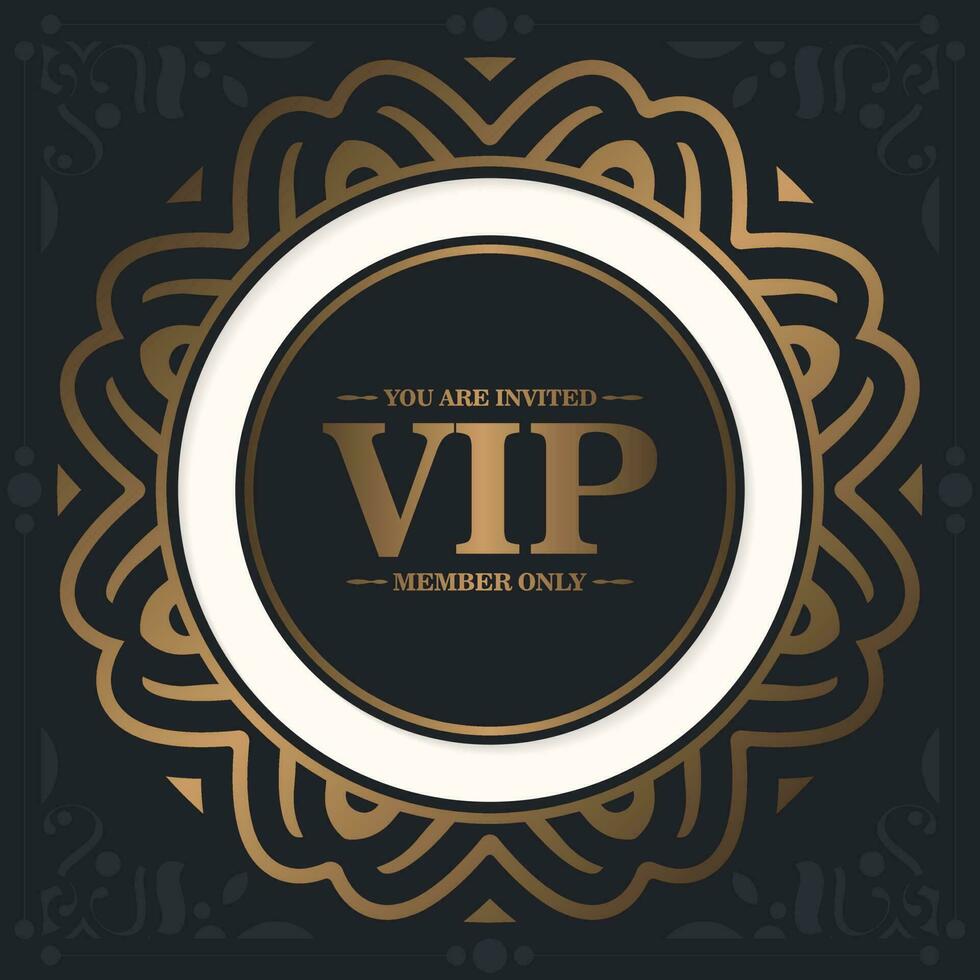 Elegant VIP ornament background vector