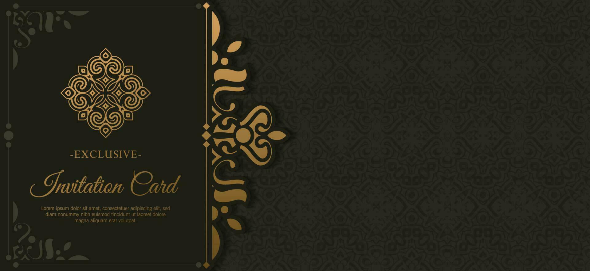 luxury invitation background style ornamental pattern vector