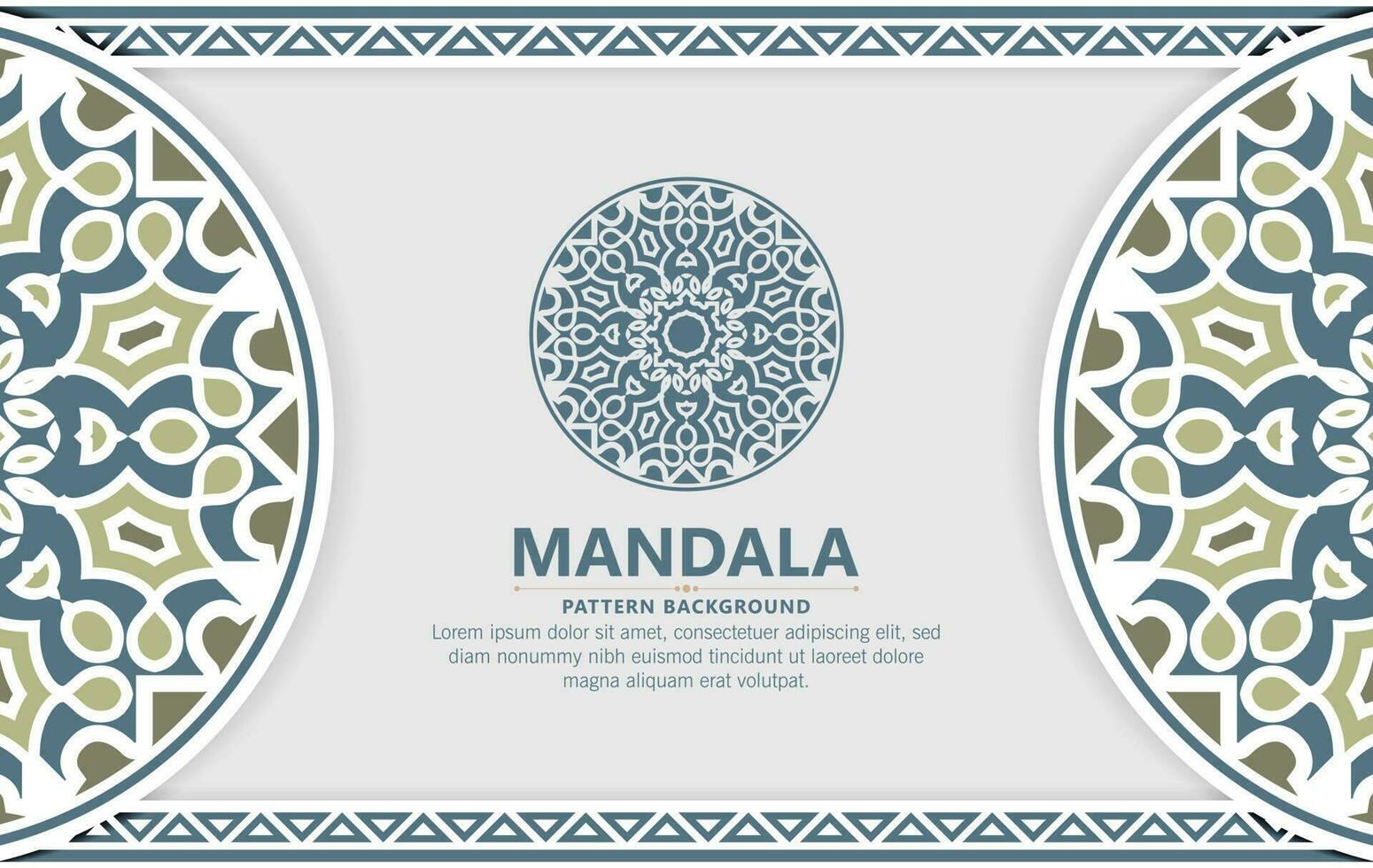 plantilla de diseño de fondo ornamental mandala decorativa vector