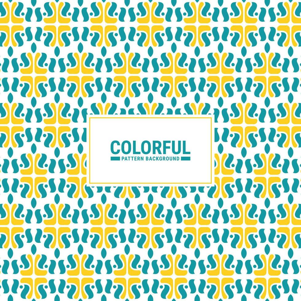 Colorful abstract geometric pattern design vector