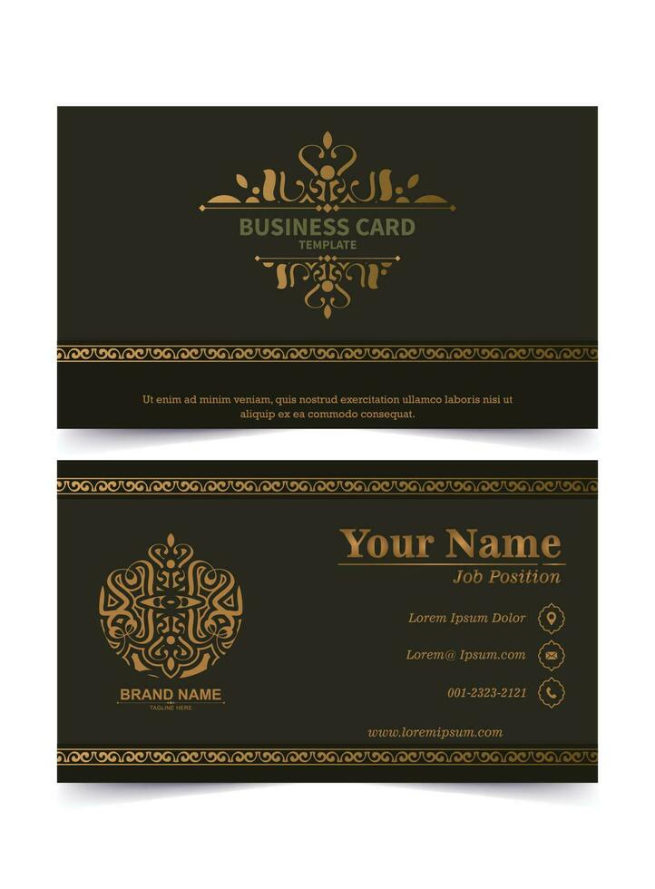 Luxury ornamental logos and business cards template vector