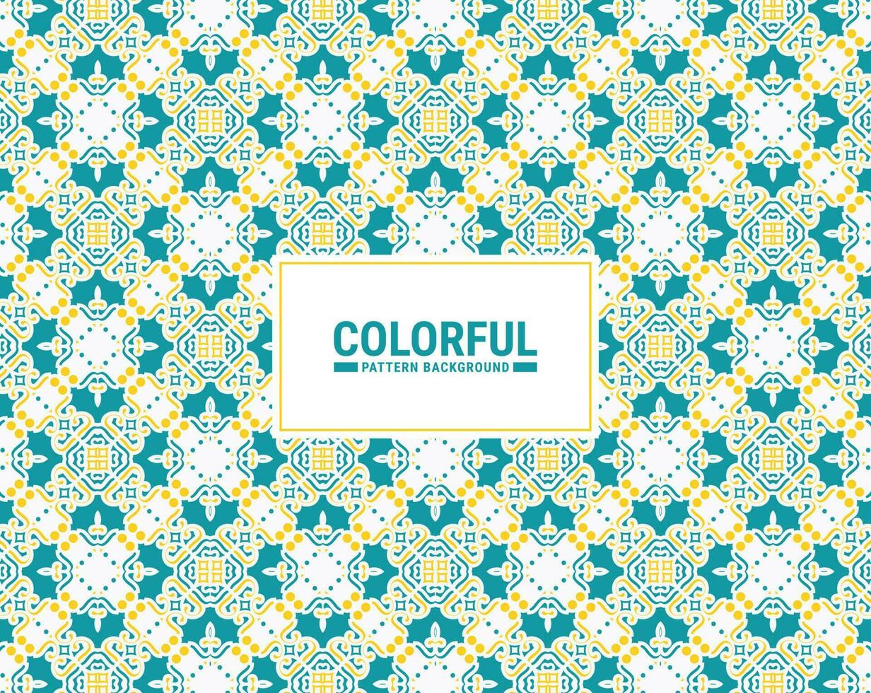 Colorful abstract geometric pattern design vector