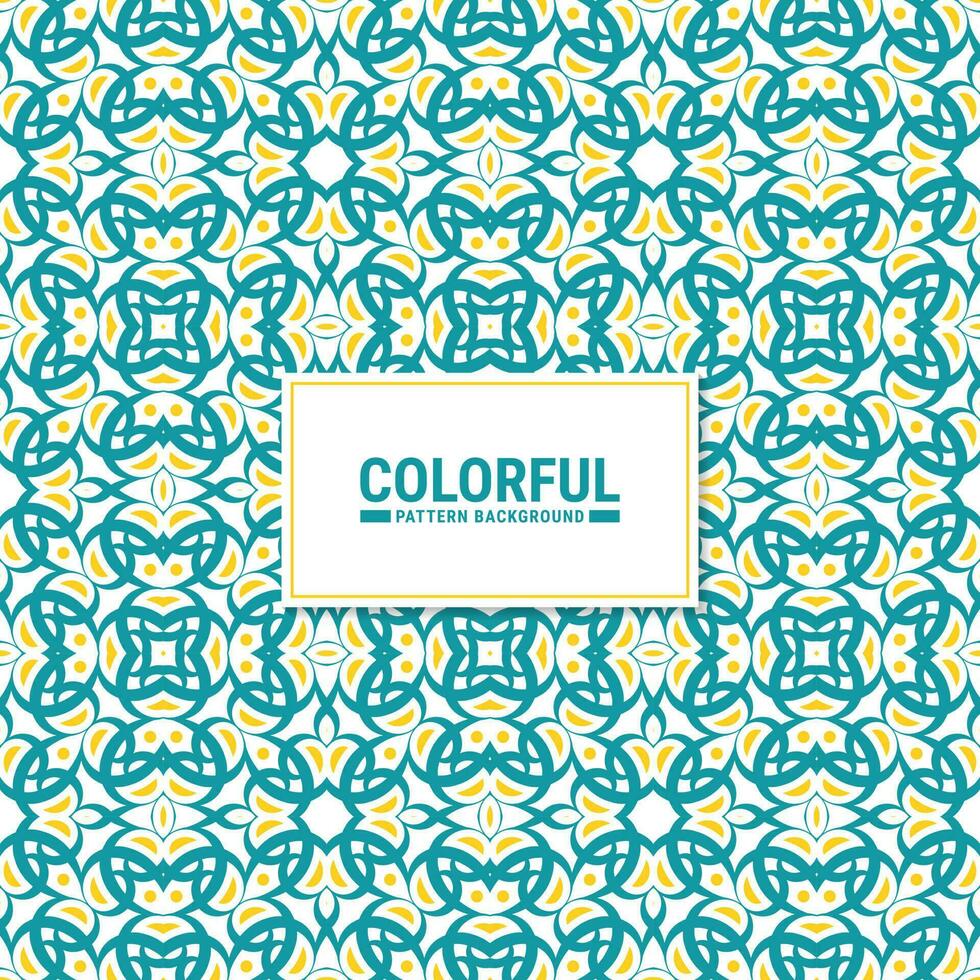 Colorful abstract geometric pattern design vector