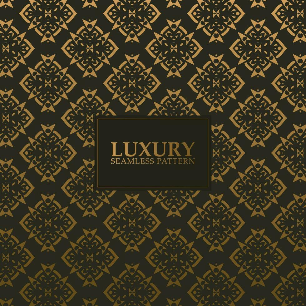 luxury dark seamless pattern background vector