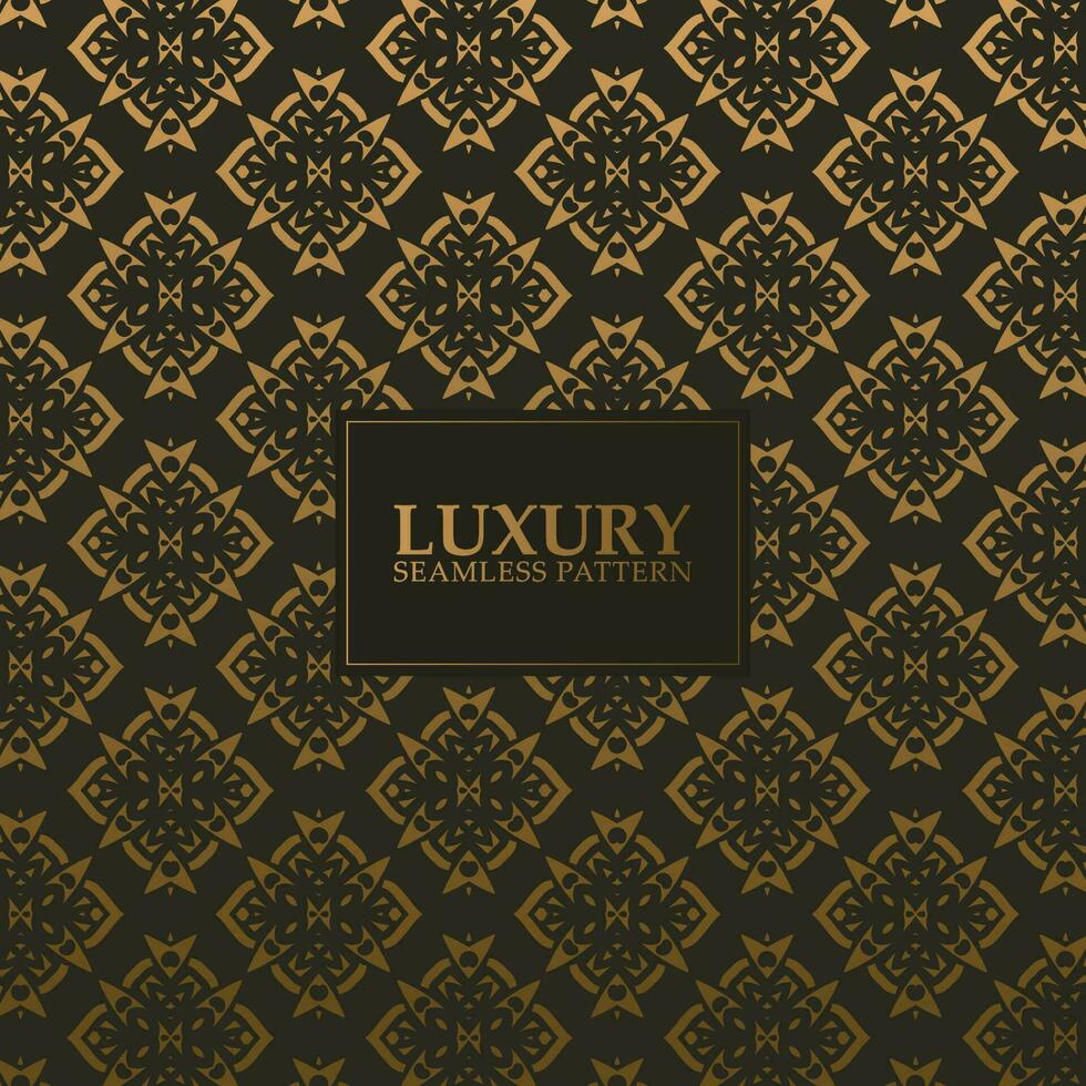 luxury dark seamless pattern background vector