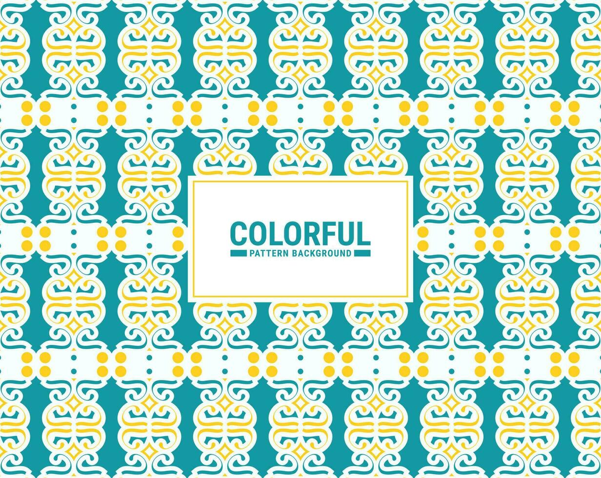 Colorful abstract geometric pattern design vector