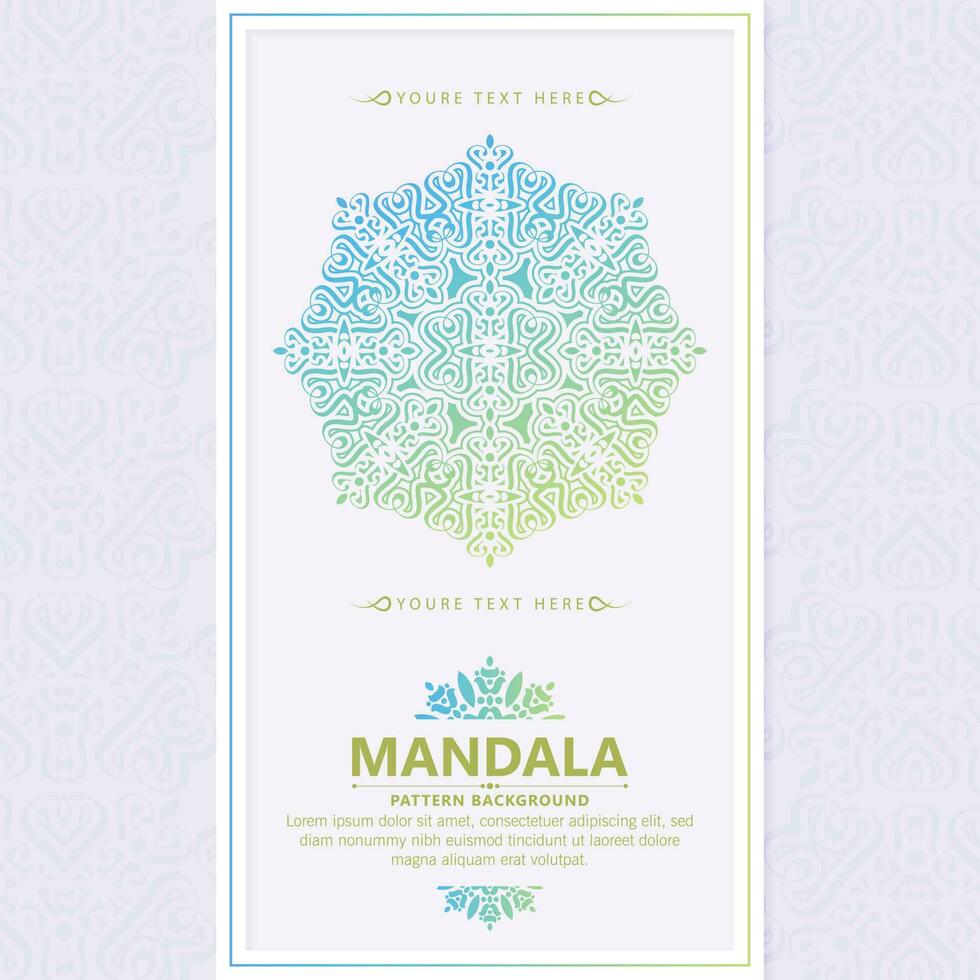 Colorful decorative mandala background vector