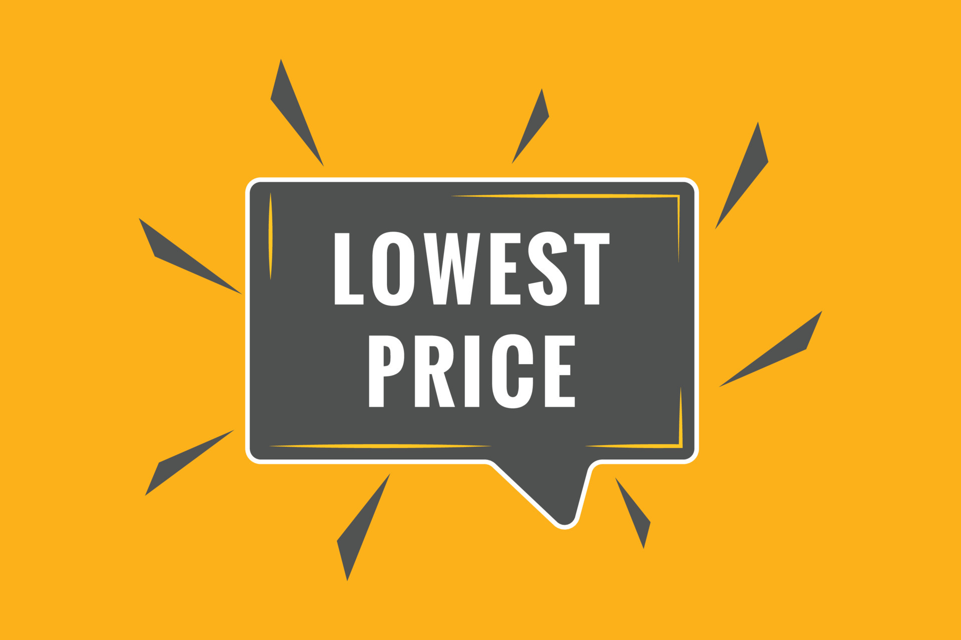 Lowest Price Button. Speech Bubble, Banner Label Lowest Price 24662887 Vector Art at Vecteezy