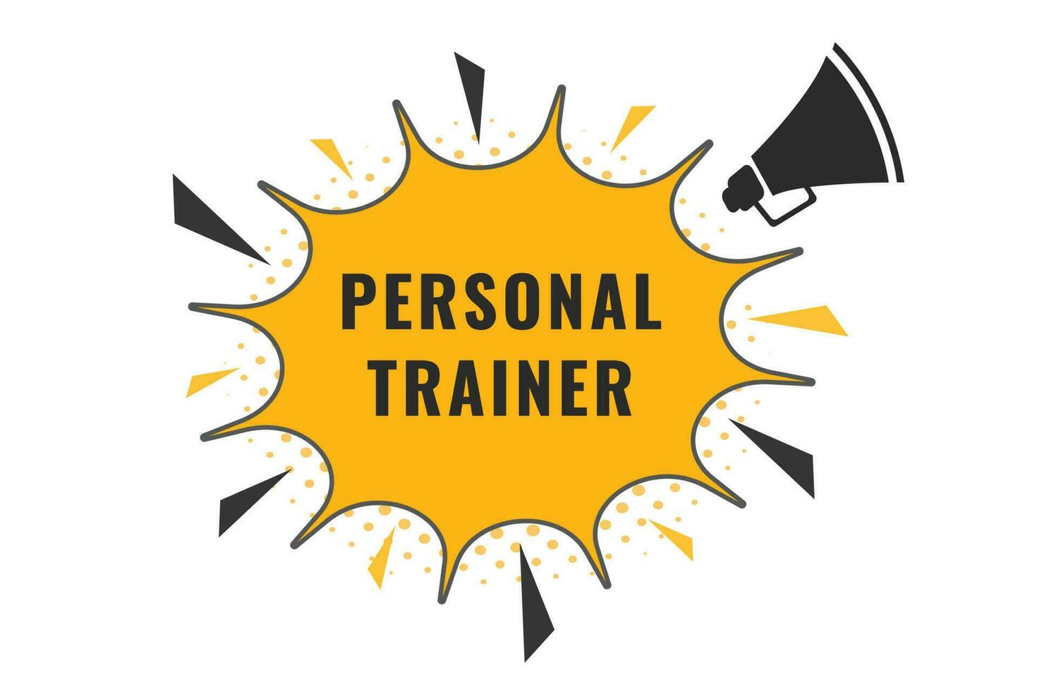 Personal Trainer Button. Speech Bubble, Banner Label Personal Trainer vector