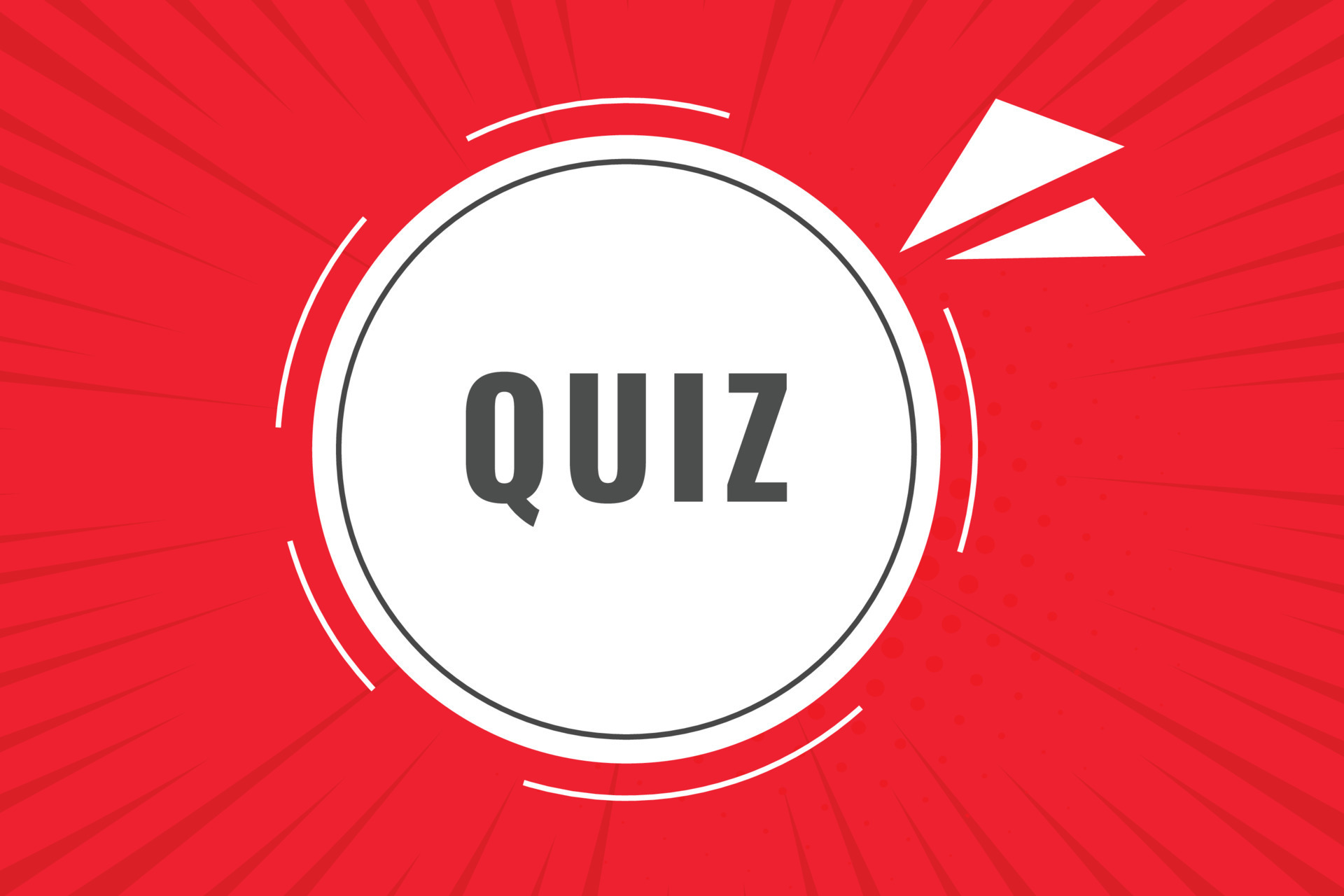 Quiz Button. Speech Bubble, Banner Label Quiz 24663454 Vector Art at