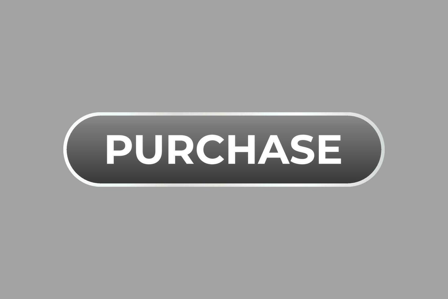 Purchase Button. Speech Bubble, Banner Label Purchase vector