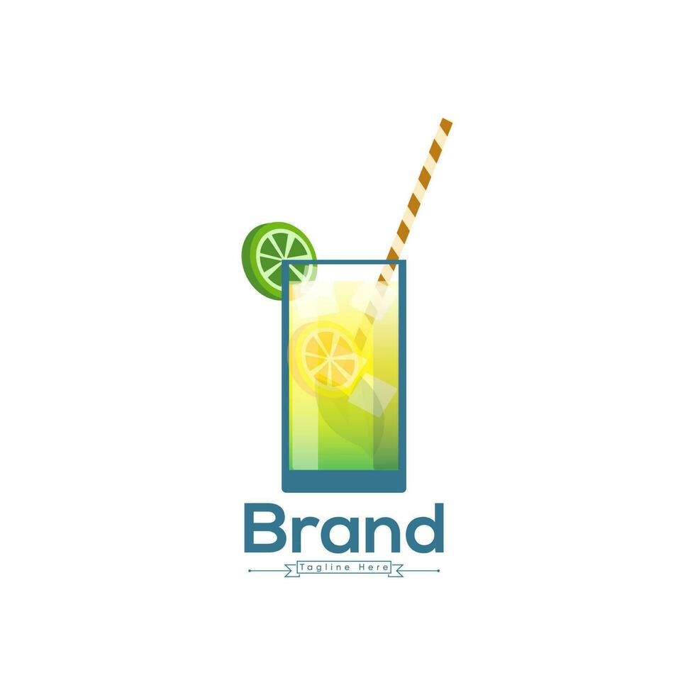 Best Creative Minimal Company Brand Mimosa Drink Illustration Logo Template. Mimosa Drink Vector Logo Design.  Mimosa lemon glasses Logo With A Slice Of Lemon And A Slice Of Taste Lemon.