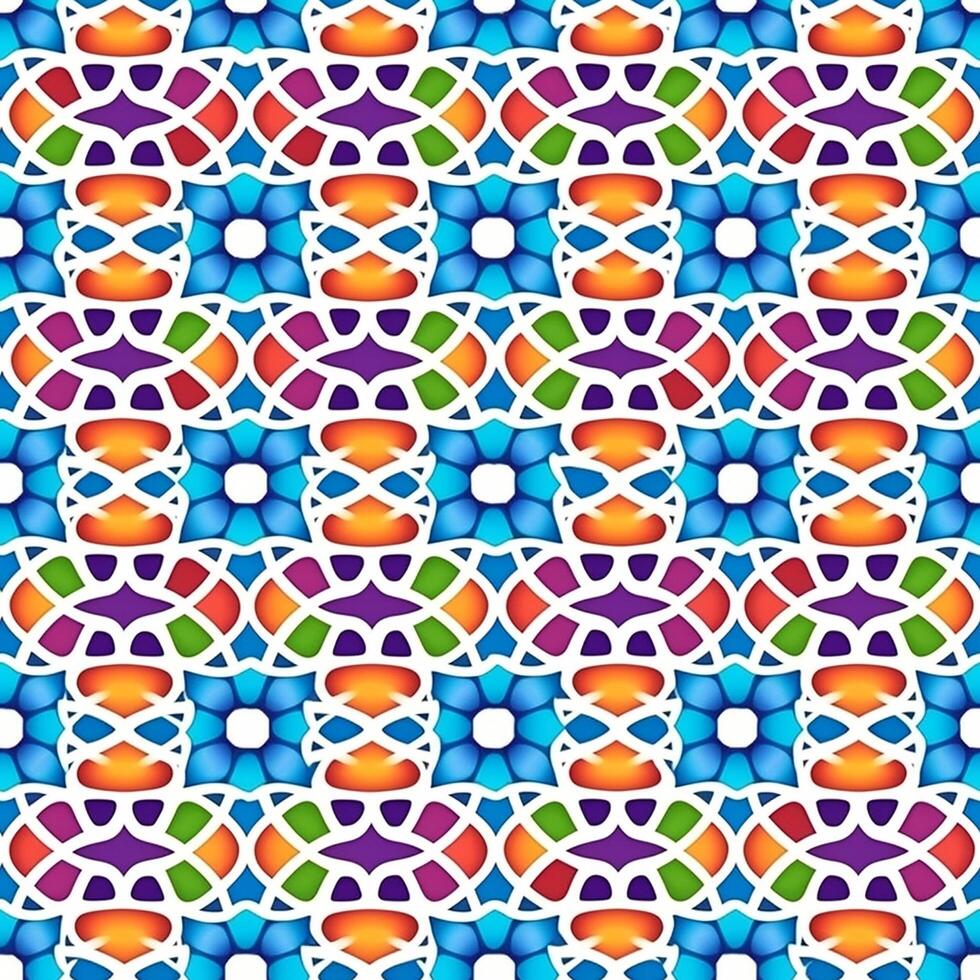 Colorful Islamic Pattern, Islamic Pattern, Islamic Texture, photo