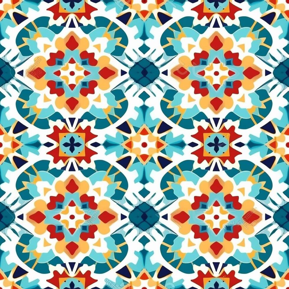 Colorful Islamic Pattern, Islamic Pattern, Islamic Texture, photo