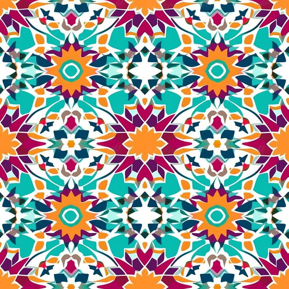 Colorful Islamic Pattern, Islamic Pattern, Islamic Texture, photo