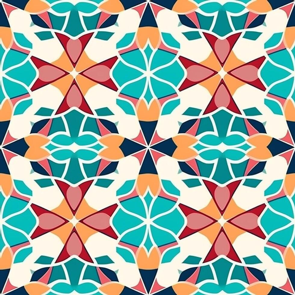 Colorful Islamic Pattern, Islamic Pattern, Islamic Texture, photo